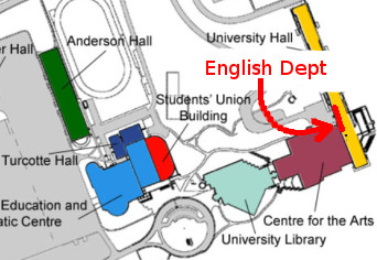 Small map of campus.