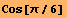 Cos[π/6]