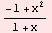 (-1 + x^2)/(1 + x)