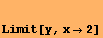 Limit[y, x2]