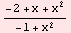 (-2 + x + x^2)/(-1 + x^2)