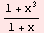 (1 + x^3)/(1 + x)