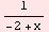 1/(-2 + x)