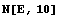 N[E, 10]