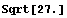 Sqrt[27.]