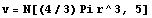 v = N[(4/3) Pi r^3, 5]