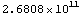 2.6808*10^11