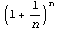 (1 + 1/n)^n